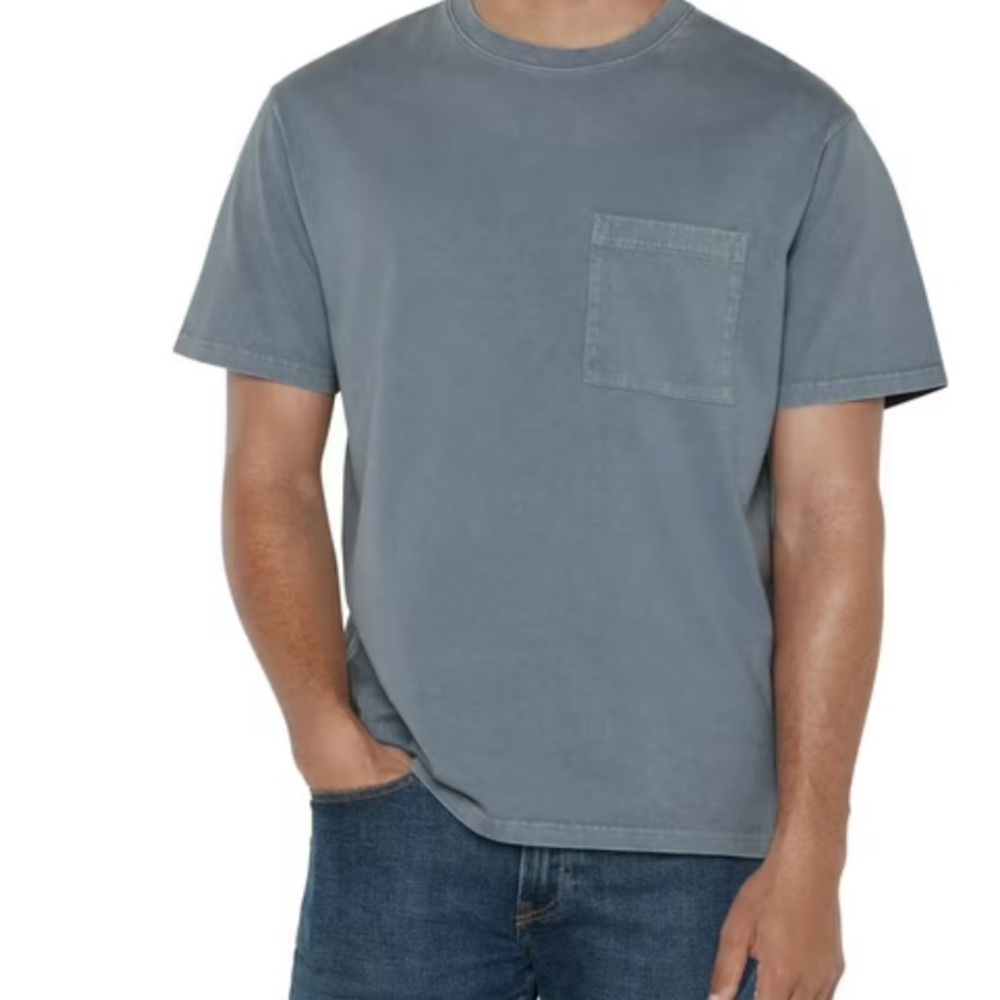 GAP Men's Slate Blue Pocket Tee new size small